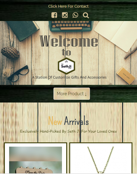 TheSethJI Website Screenshot